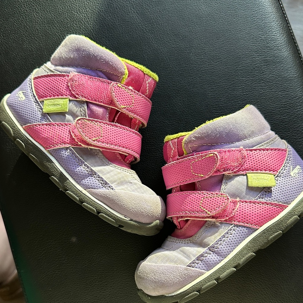 Kids Pink and Purple Boots - See Kai Run